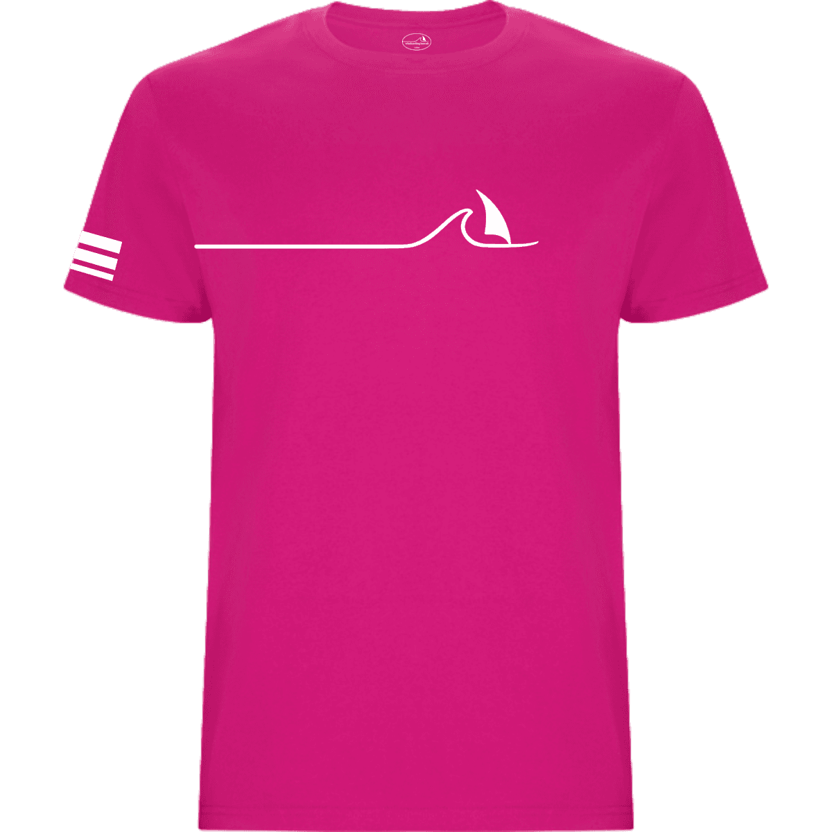 Windsurfing Hawaii Tee Waikiki Wave Logo on Chest