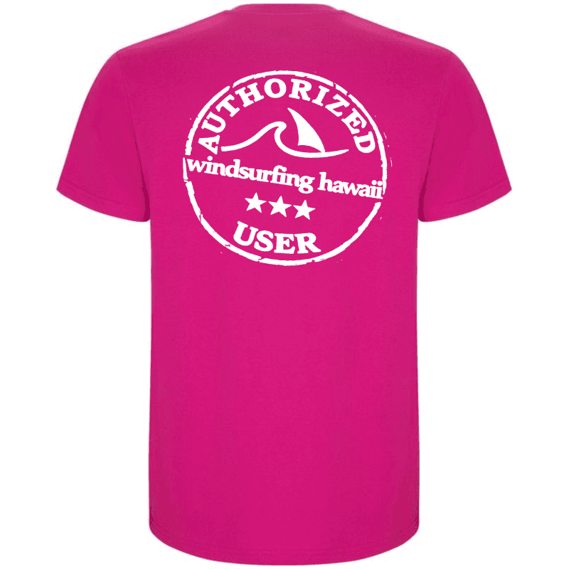 Windsurfing Hawaii Tee Waikiki User No Front Print — Back