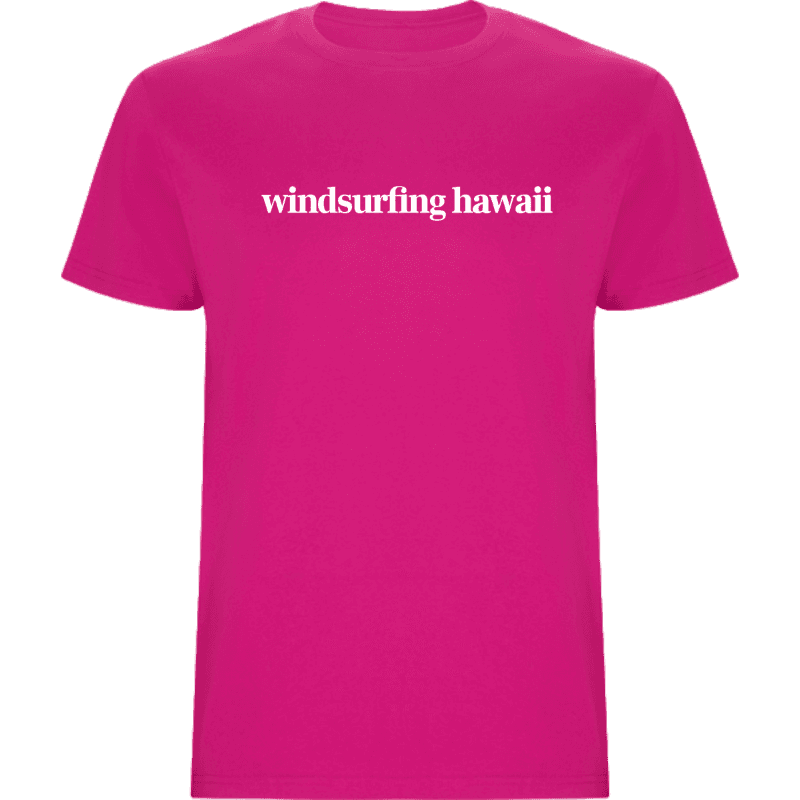 Windsurfing Hawaii Tee Waikiki Oval Text Front