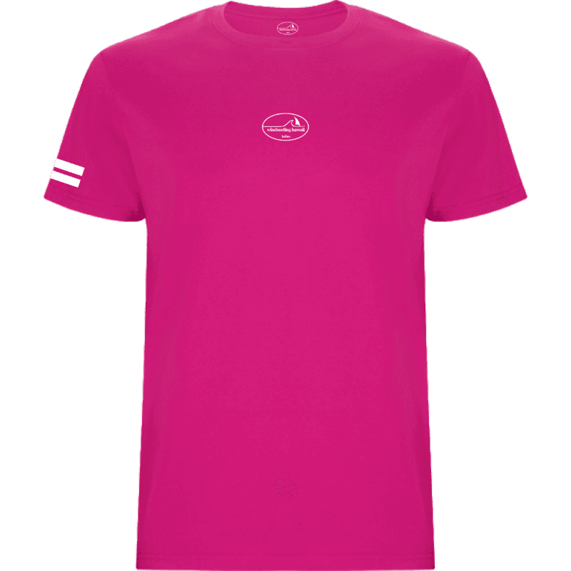 Windsurfing Hawaii Tee Waikiki Classic Wave Logo Oval Front