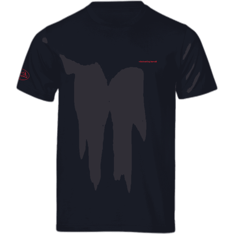 Windsurfing Hawaii Tee Lanikai Text Chest Oval Sleeve
